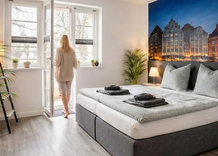 Luxus Sauna Balkon Küche Zentral Apartment Rostock